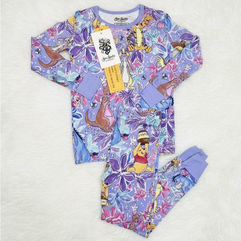 Hundred Acre Blooms 2-Piece Bamboo Pajamas (Pooh)